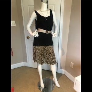 Alfani silk skirt with ruffles